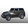 DV8 Offroad Hard Top 2 Piece Black Fiberglass - HT07FB22