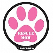 POWERDECAL Decal - Rescue Mom Black Plastic 4-1/2 Inch - PWRC101166