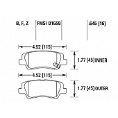 Hawk Performance Brake Pad - HB746Z.645
