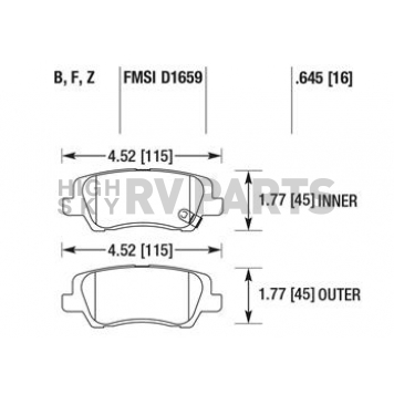 Hawk Performance Brake Pad - HB746Z.645