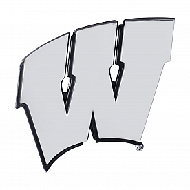 Fan Mat Emblem - University Of Wisconsin Logo Metal - 14935