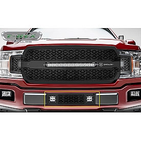 ZROADZ Bumper Grille Insert Steel Laser Cut Web Pattern Black - Z425711