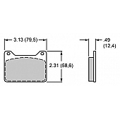 Wilwood Brakes Brake Pad - 15B-8949K