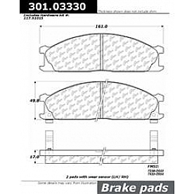 Stop Tech/ Power Slot Brake Pad - 301.03330