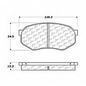 Stop Tech/ Power Slot Brake Pad - 300.03890