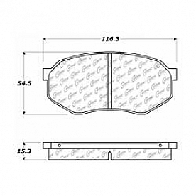 Stop Tech/ Power Slot Brake Pad - 300.03890