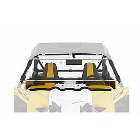 Kolpin Windshield - Full Fixed Stainless Steel Black - 2784