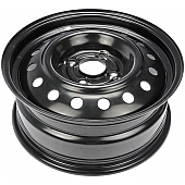 Dorman OE Solutions Wheel - 17 x 6.5 Black Steel - 939-112