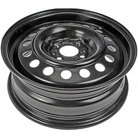 Dorman OE Solutions Wheel - 15 x 5.5 Black Steel - 939-113