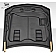 Extreme Dimensions Hood - Primered Fiberglass Black - 104718