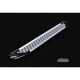 Romik USA Running Board Silver Aluminum Stationary - 62215418