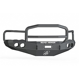 Road Armor Bumper Stealth Lonestar 1-Piece Design Steel Black - 44035B