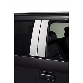 Putco Body Pillar Cover - Chrome Plated Stainless Steel Silver Set of 4 - 402673