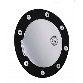 All Sales Fuel Door - Round Aluminum - 6057KCL