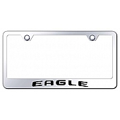 Automotive Gold License Plate Frame - Silver Stainless Steel - LFEAGEC