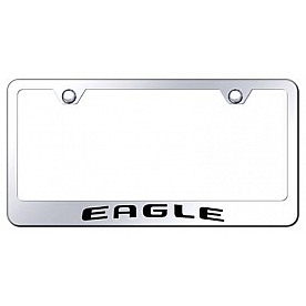 Automotive Gold License Plate Frame - Silver Stainless Steel - LFEAGEC