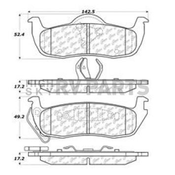 Stop Tech/ Power Slot Brake Pad - 105.10870