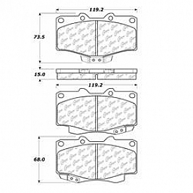 Stop Tech/ Power Slot Brake Pad - 300.04100