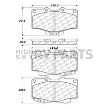 Stop Tech/ Power Slot Brake Pad - 300.04100