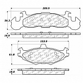 Stop Tech/ Power Slot Brake Pad - 104.02190