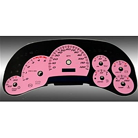 US Speedo Gauge Face Overlay - Pink Daytime Color/ White Letter Color - SS1200548D