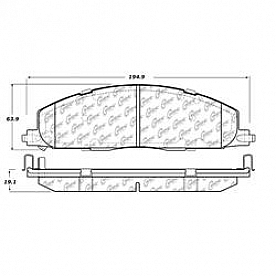Stop Tech/ Power Slot Brake Pad - 106.14000