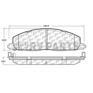 Stop Tech/ Power Slot Brake Pad - 106.14000