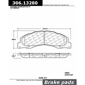 Stop Tech/ Power Slot Brake Pad - 306.13280