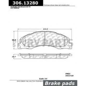 Stop Tech/ Power Slot Brake Pad - 306.13280