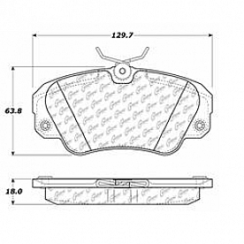 Stop Tech/ Power Slot Brake Pad - 106.07200