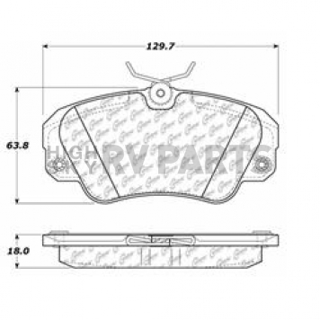Stop Tech/ Power Slot Brake Pad - 106.07200