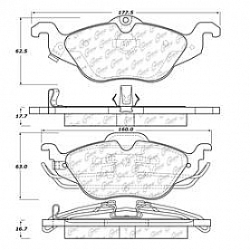 Stop Tech/ Power Slot Brake Pad - 100.14290