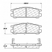 Stop Tech/ Power Slot Brake Pad - 300.04710