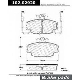 Stop Tech/ Power Slot Brake Pad - 102.02920