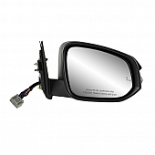 K-Source Exterior Mirror Electric OEM Black Single - 70189T