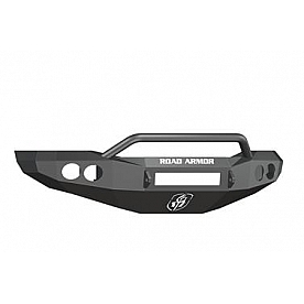 Road Armor Bumper Stealth Pre-Runner 1-Piece Design Steel Black - 44074BNW