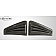 Extreme Dimensions Fender Scoop - Black Polyurethane Bare Set Of 2 - 105802