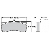 Wilwood Brakes Brake Pad - 15A-6015K-B