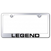 Automotive Gold License Plate Frame - Silver Stainless Steel - LFLEGEC
