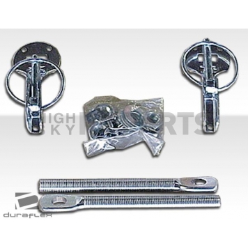 Extreme Dimensions Hood Pin - Torsion Clip Chrome Plated Silver - 102655-1
