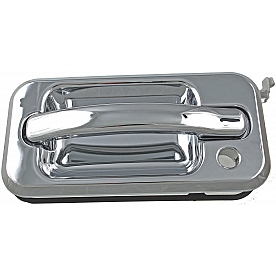 Help! By Dorman Exterior Door Handle - Plastic Silver Single - 91191