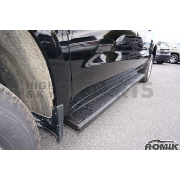 Romik USA Running Board Black Anodized Aluminum Stationary - 80043419-1