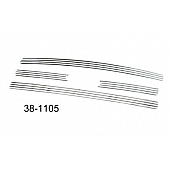 Paramount Automotive Grille Insert - Polished Aluminum 8 Millimeter Horizontal Style - 381105