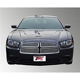 TFP (International Trim) Grille Insert - Mesh Trapezoid ABS Plastic Chrome Plated - 68146GI