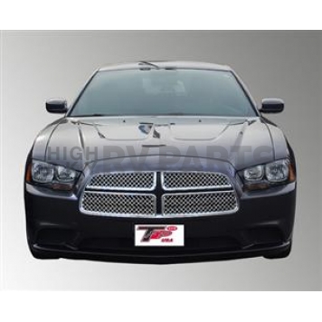 TFP (International Trim) Grille Insert - Mesh Trapezoid ABS Plastic Chrome Plated - 68146GI