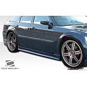 Extreme Dimensions Side Skirt - Primered Fiberglass Reinforced Plastic Black Set of 2 - 106010