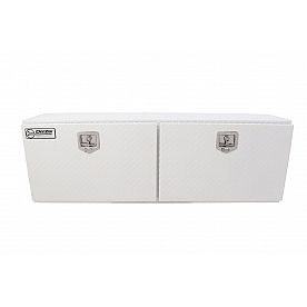 Dee Zee Tool Box Side Mount White Textured Powder Coated Aluminum 10.75 Cubic Feet - DZ59WH