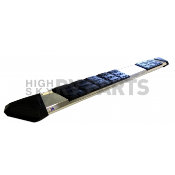 Iron Cross Running Board Polished Steel Stationary - 8254