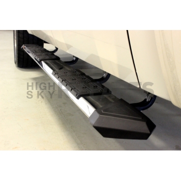 Iron Cross Running Board Polished Steel Stationary - 8254-1