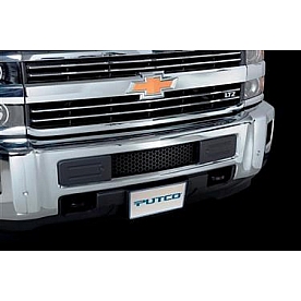 Putco Bumper Grille Insert Punch Powder Coated Black Stainless Steel - 88195